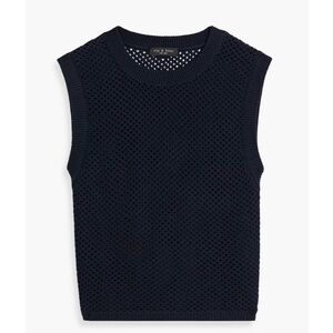 Rag and Bone Carson pointelle-knit cotton and cashmere-blend vest size XS